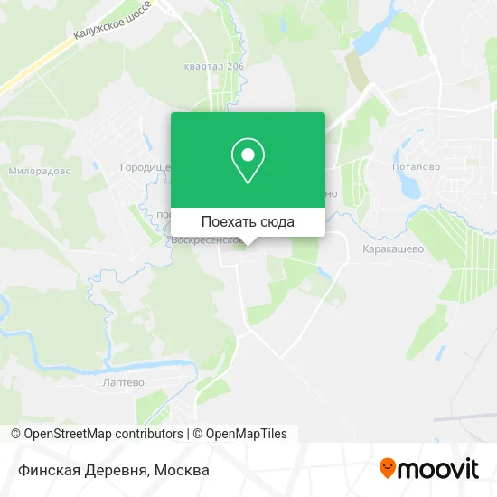 Карта Финская Деревня