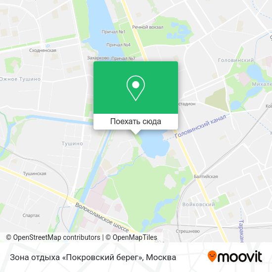 Карта Зона отдыха «Покровский берег»