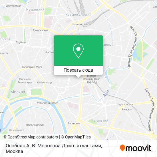 Карта Особняк А. В. Морозова  Дом с атлантами