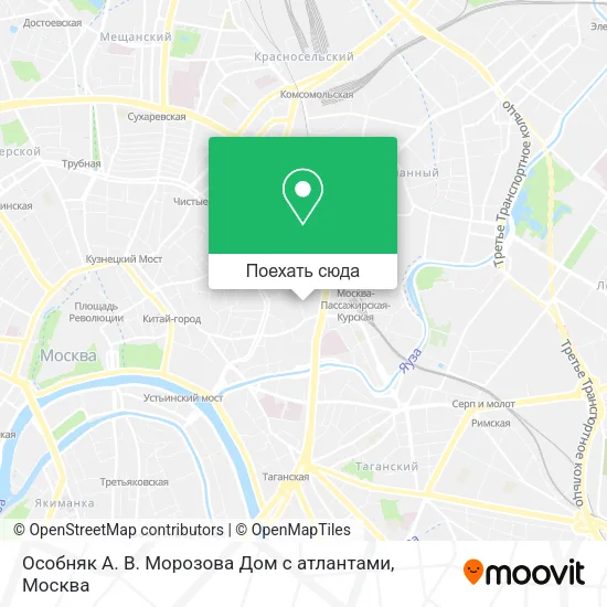 Карта Особняк А. В. Морозова  Дом с атлантами