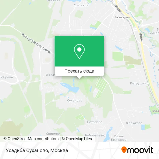 Карта Усадьба Суханово