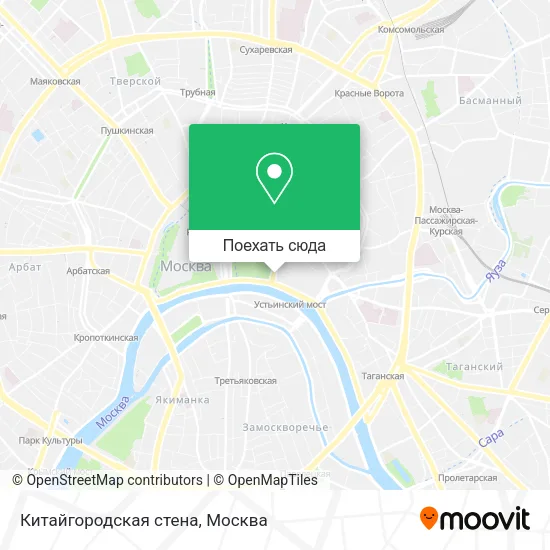 Карта Китайгородская стена