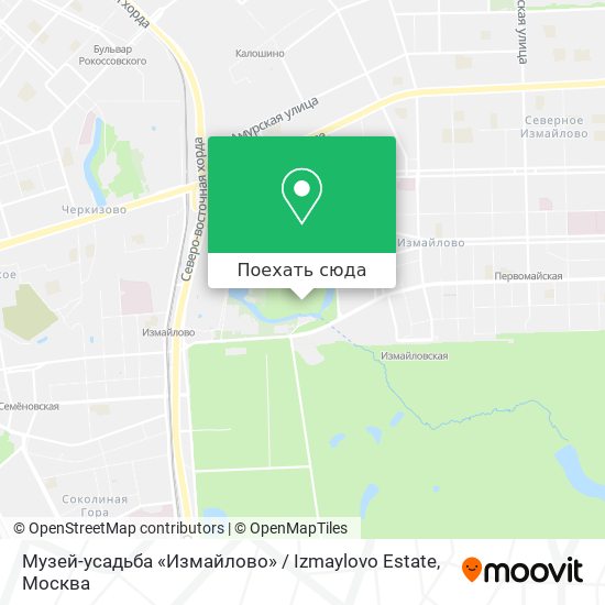 Карта Музей-усадьба «Измайлово» / Izmaylovo Estate