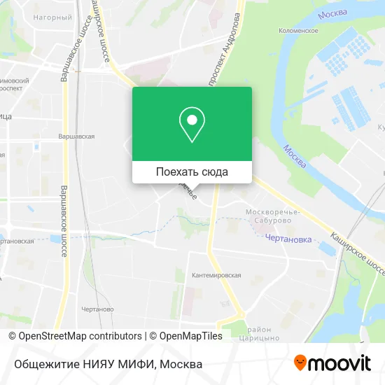Карта Общежитие НИЯУ МИФИ
