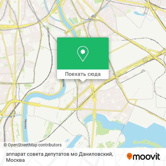 Карта аппарат совета депутатов мо Даниловский