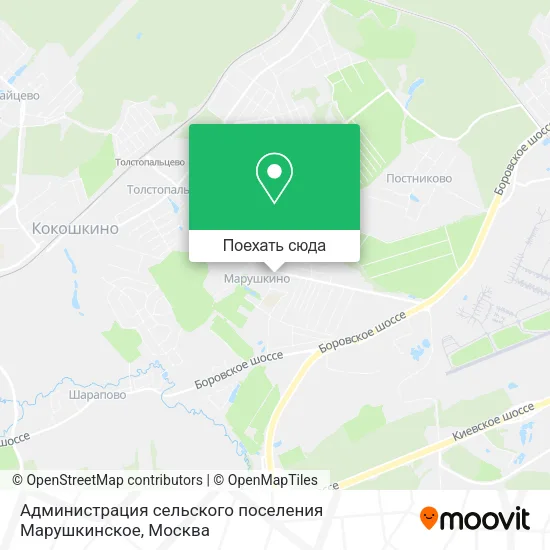 Карта Администрация сельского поселения Марушкинское