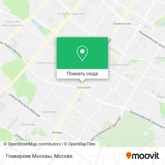 Карта Главархив Москвы