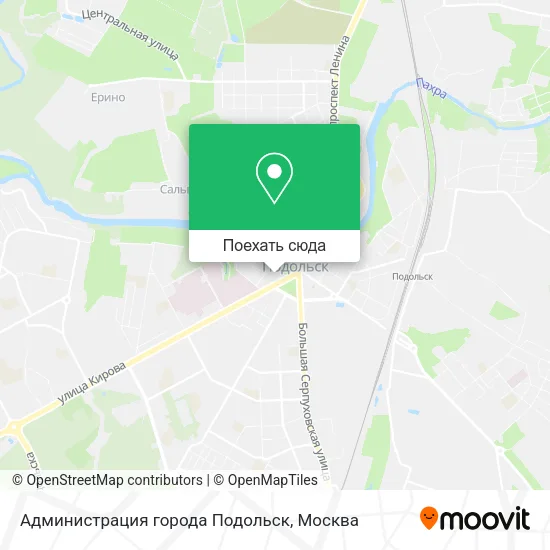Карта Администрация города Подольск