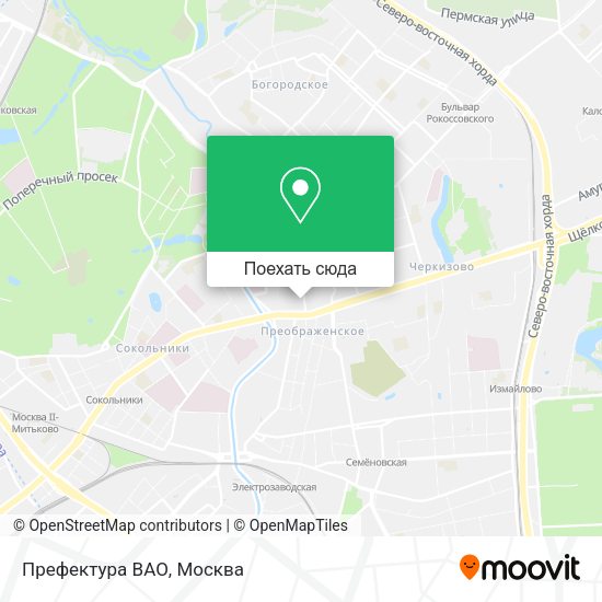 Карта Префектура ВАО