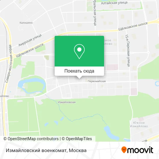 Карта Измайловский военкомат