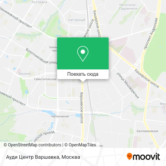 Карта Ауди Центр Варшавка