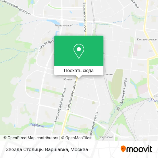 Карта Звезда Столицы Варшавка