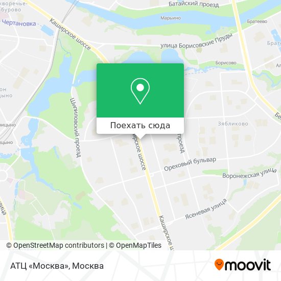 Карта АТЦ «Москва»