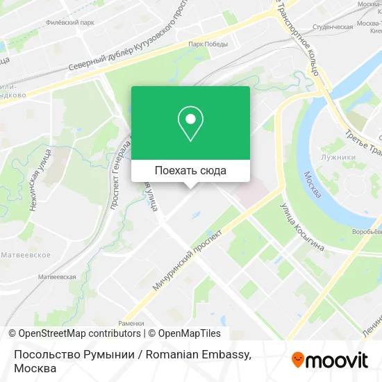 Карта Посольство Румынии / Romanian Embassy