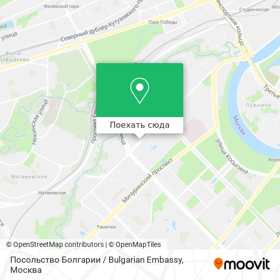 Карта Посольство Болгарии / Bulgarian Embassy