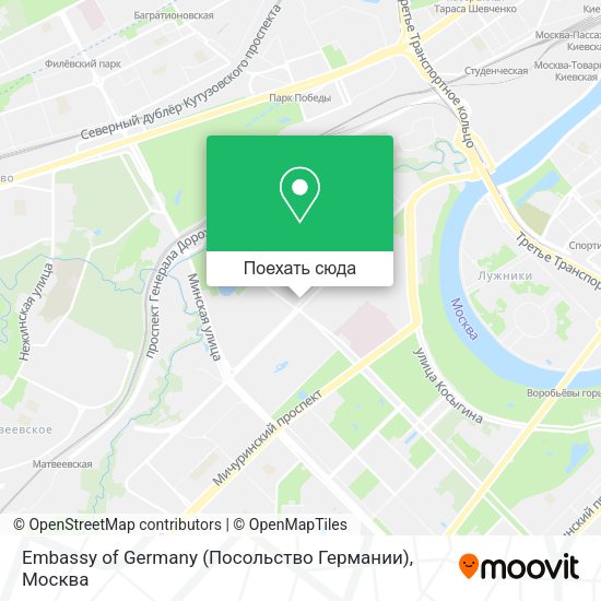 Карта Embassy of Germany (Посольство Германии)