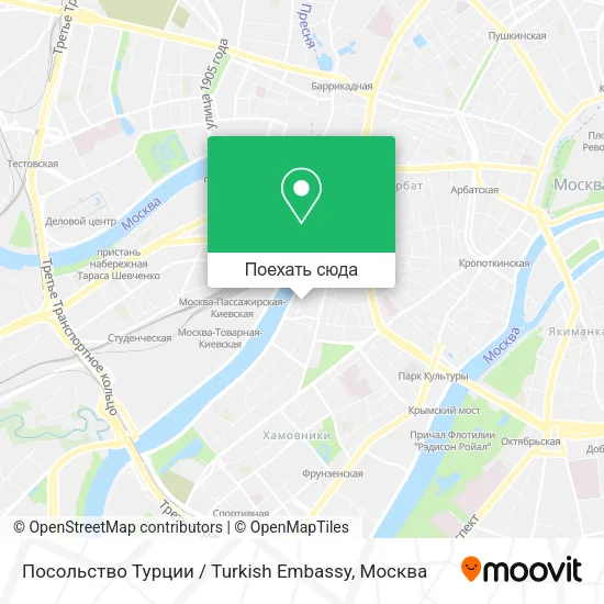 Карта Посольство Турции / Turkish Embassy
