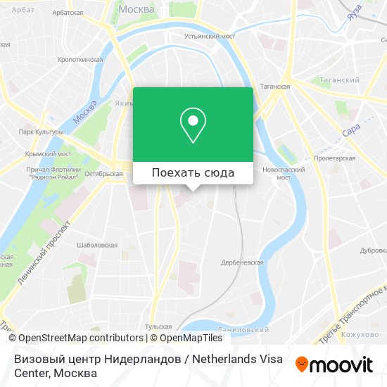 Карта Визовый центр Нидерландов / Netherlands Visa Center