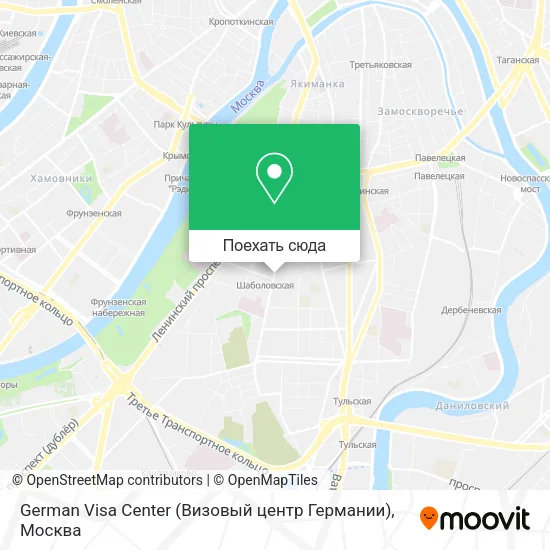 Карта German Visa Center (Визовый центр Германии)