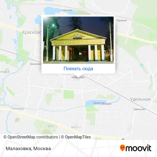 Карта Малаховка