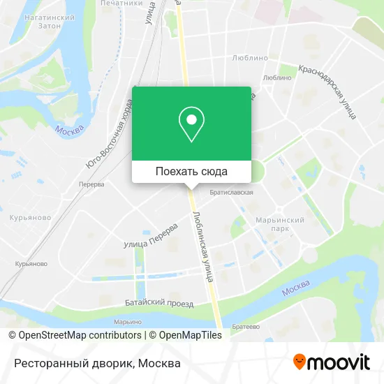 Карта Ресторанный дворик