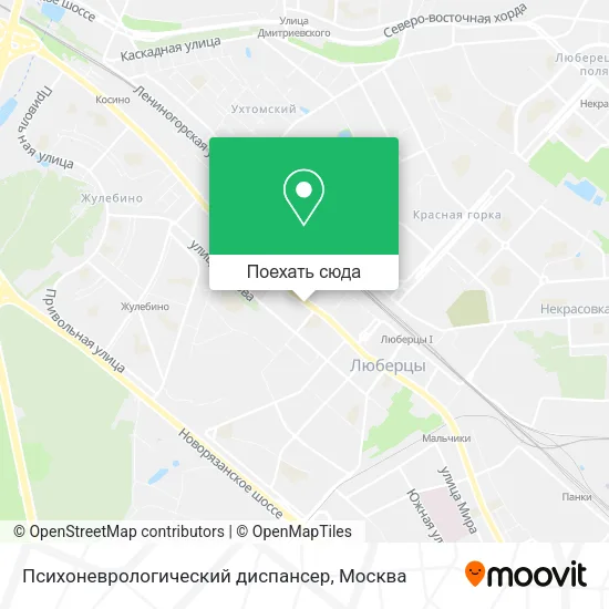 Карта Психоневрологический диспансер