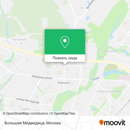 Карта Большая Медведица