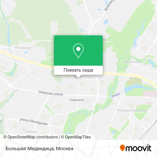 Карта Большая Медведица