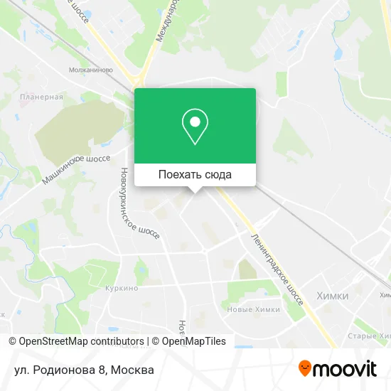 Карта ул. Родионова 8