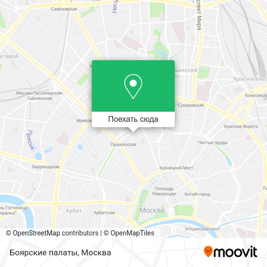 Карта Боярские палаты
