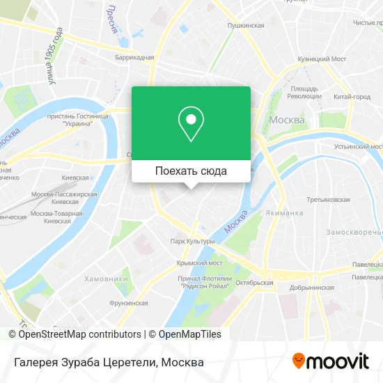 Карта Галерея Зураба Церетели