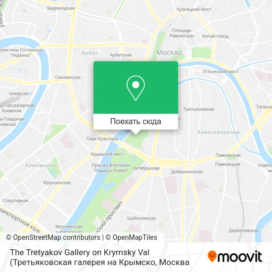Карта The Tretyakov Gallery on Krymsky Val