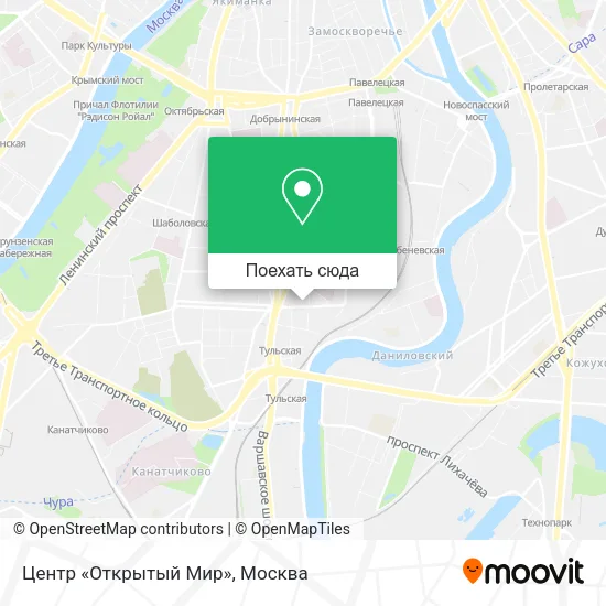 Карта Центр «Открытый Мир»