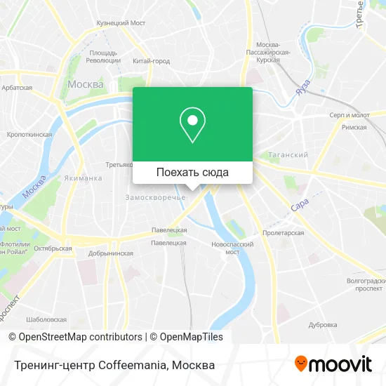 Карта Тренинг-центр  Coffeemania