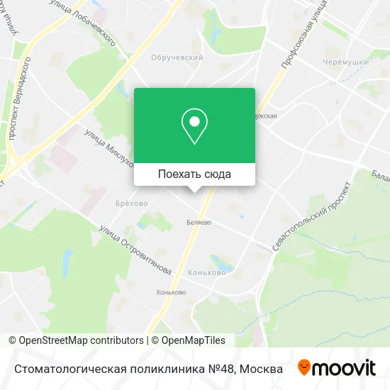 Карта Стоматологическая поликлиника №48