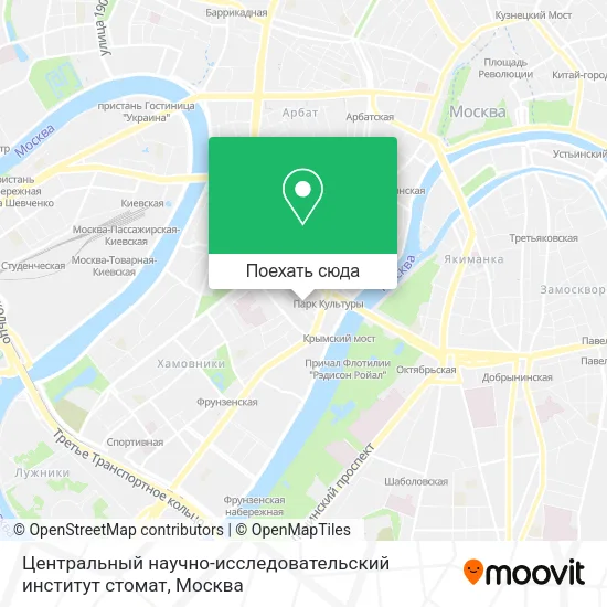 Карта Центральный научно-исследовательский институт стомат