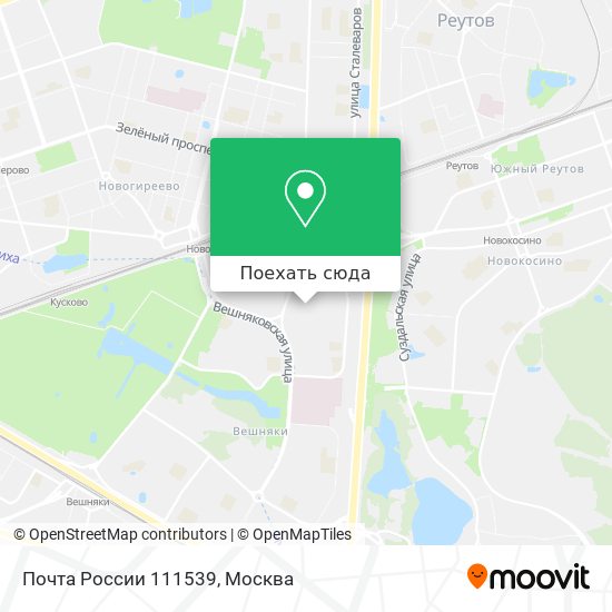 Карта Почта России 111539