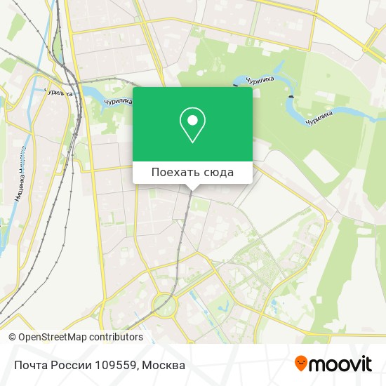 Карта Почта России 109559