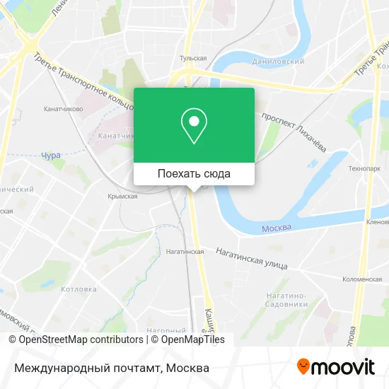 Карта Международный почтамт