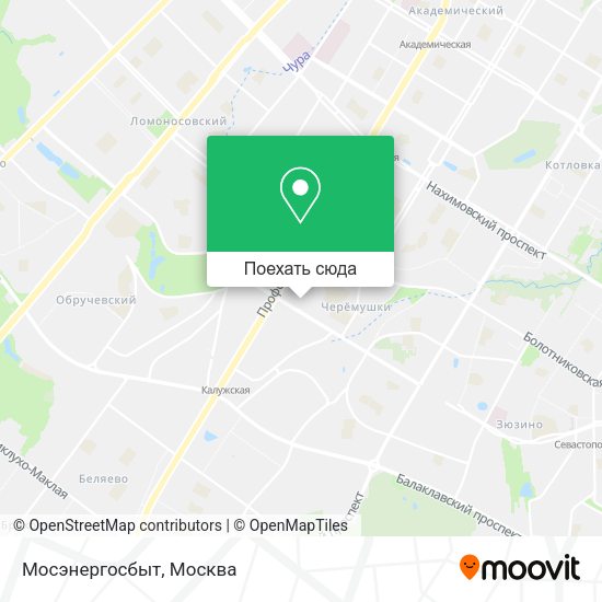 Карта Мосэнергосбыт