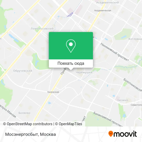 Карта Мосэнергосбыт