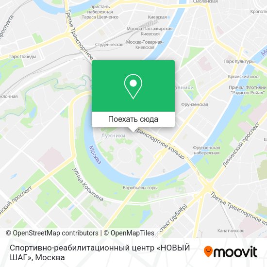 Карта Спортивно-реабилитационный центр «НОВЫЙ ШАГ»