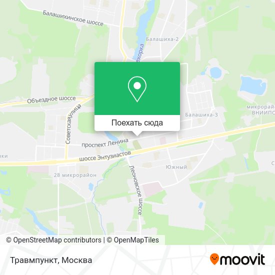 Карта Травмпункт