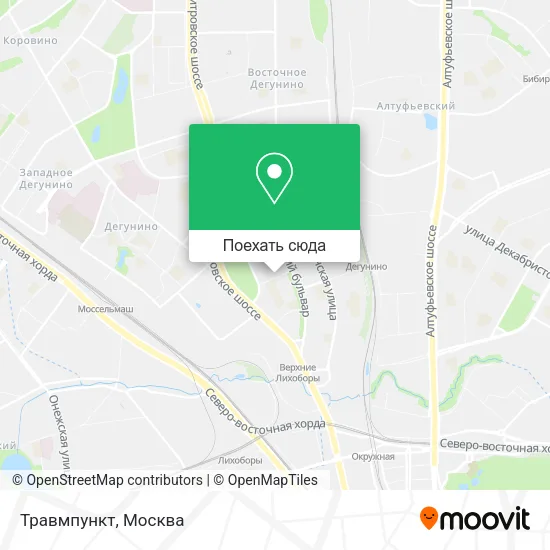 Карта Травмпункт