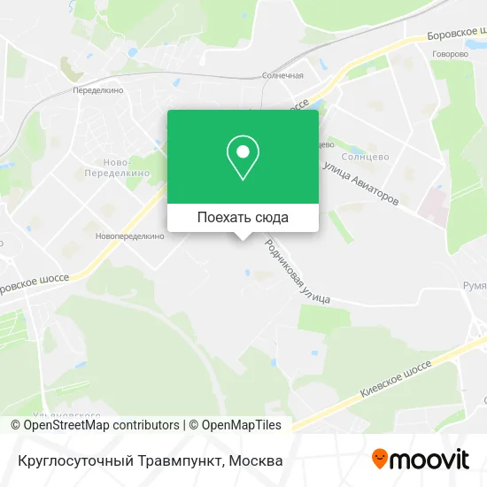 Карта Круглосуточный Травмпункт