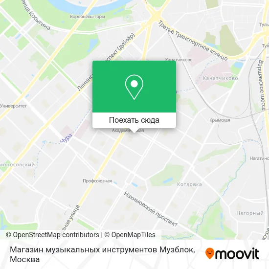 Карта Магазин музыкальных инструментов Музблок