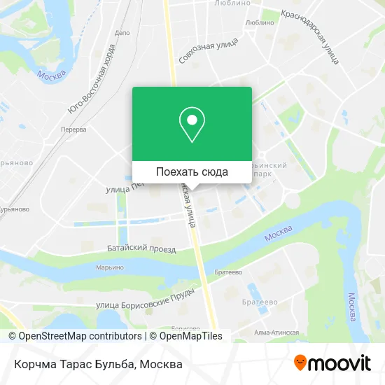 Карта Корчма Тарас Бульба