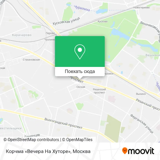 Карта Корчма «Вечера На Хуторе»
