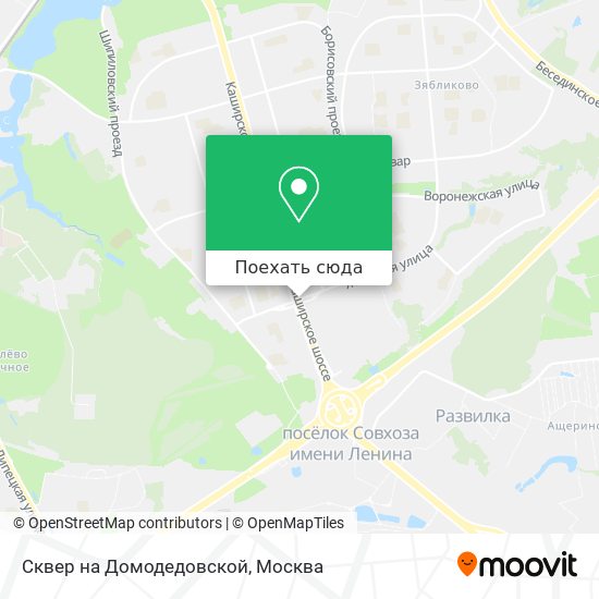 Карта Сквер на Домодедовской