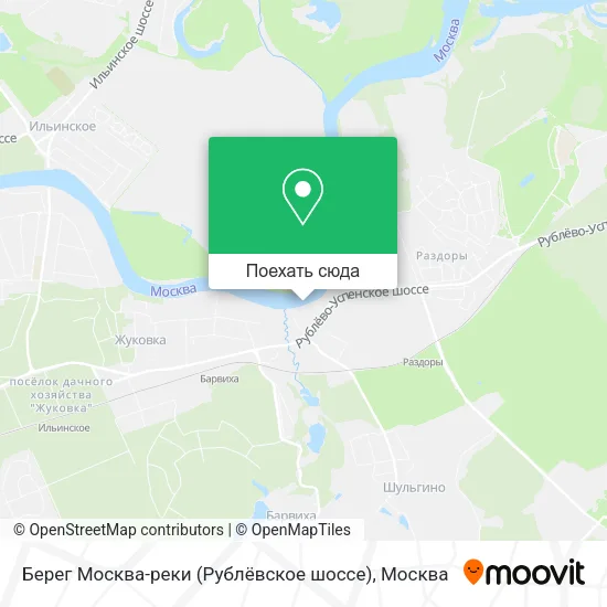 Карта Берег Москва-реки (Рублёвское шоссе)